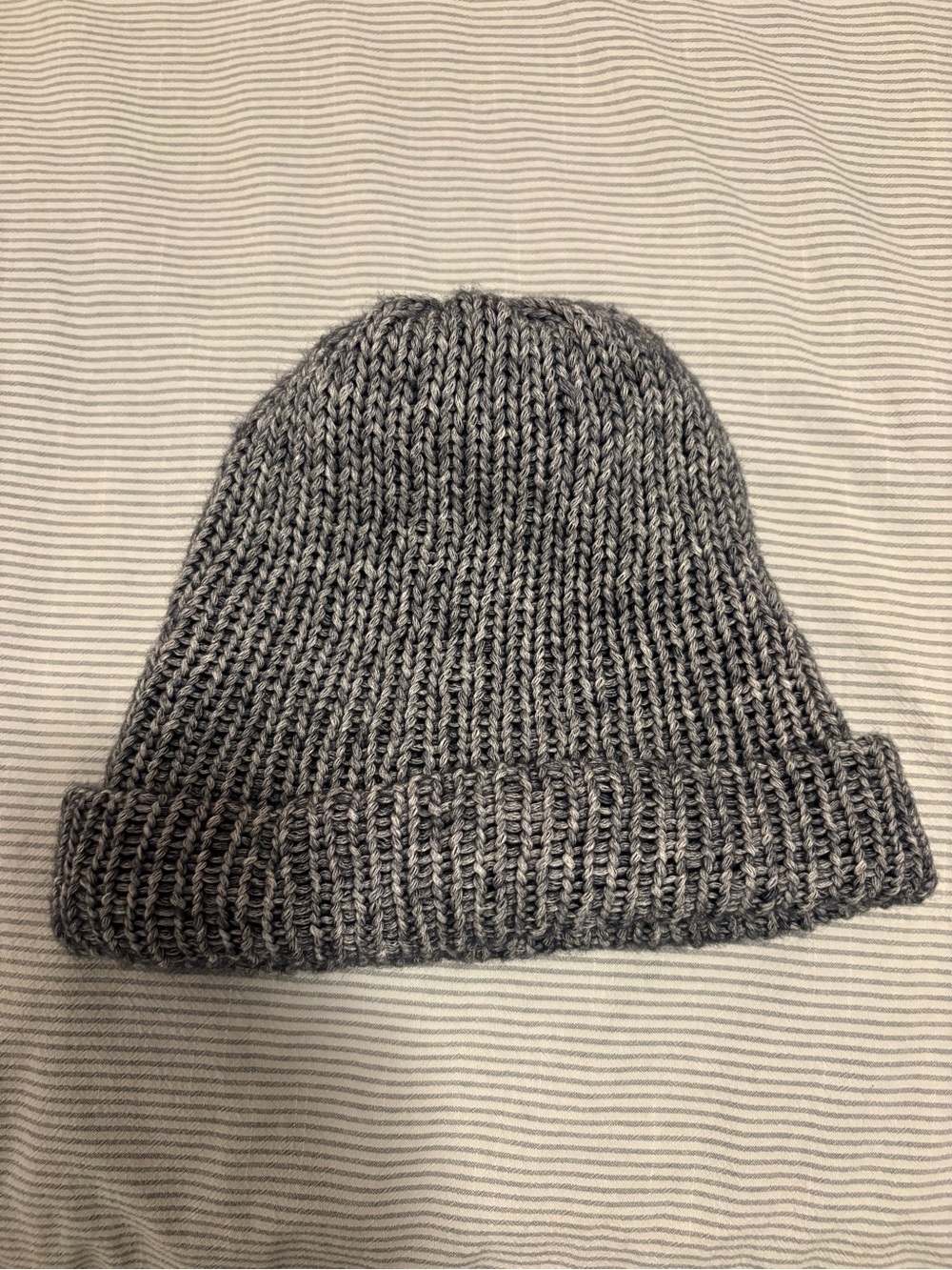 Classic Gray Knit Beanie - Men Accessories